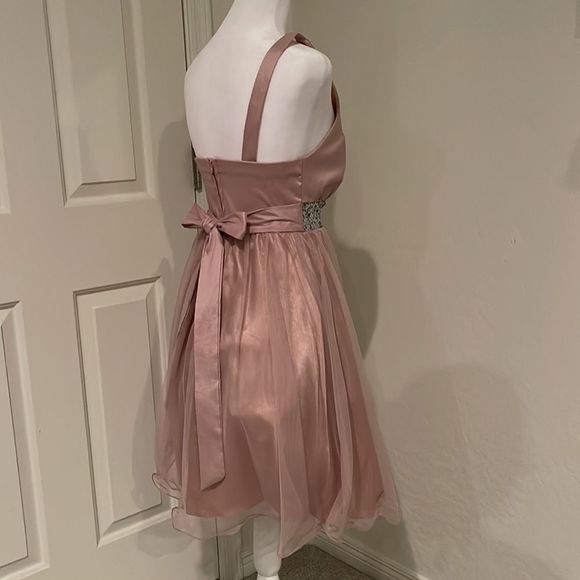 JODI KRISTOPHER Formal Embellished Taffeta Dress in Pink - Picture 4 of 5